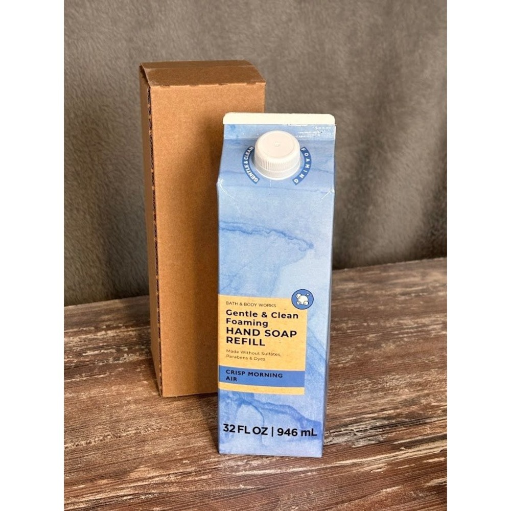 Bath Body Works Gentle Clean Foaming Hand Soap Refill Crisp Morning‎ Air 32oz